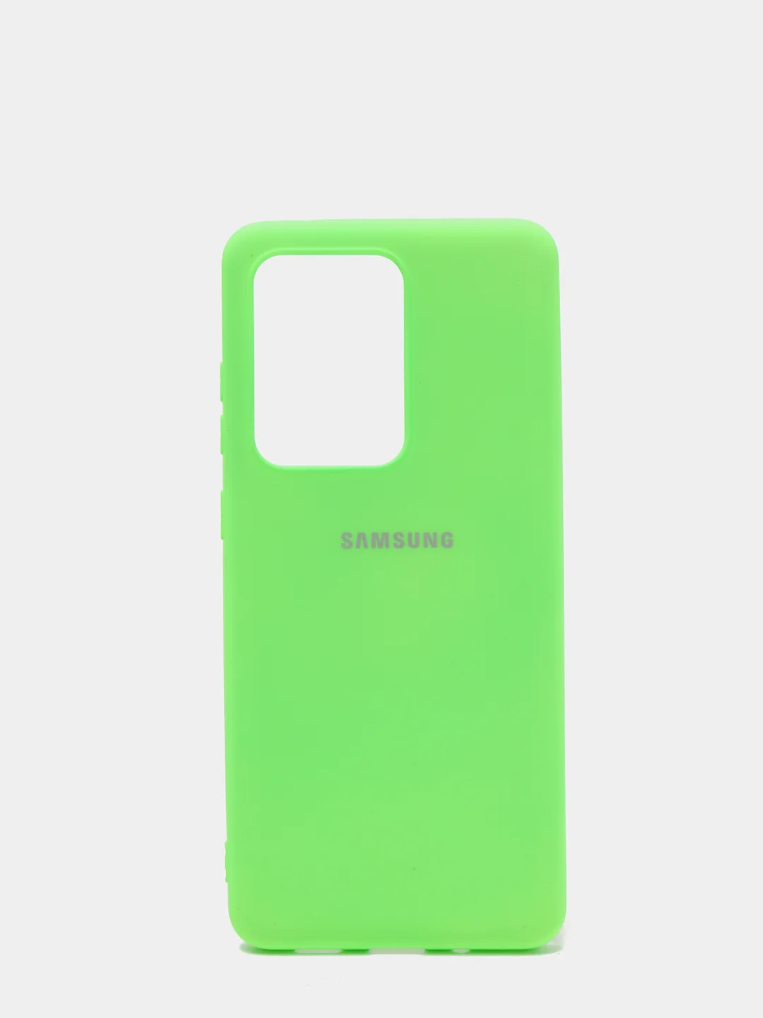 Салатовый защитный силиконовый чехол Silikone Cover для Samsung S20 ULTRA