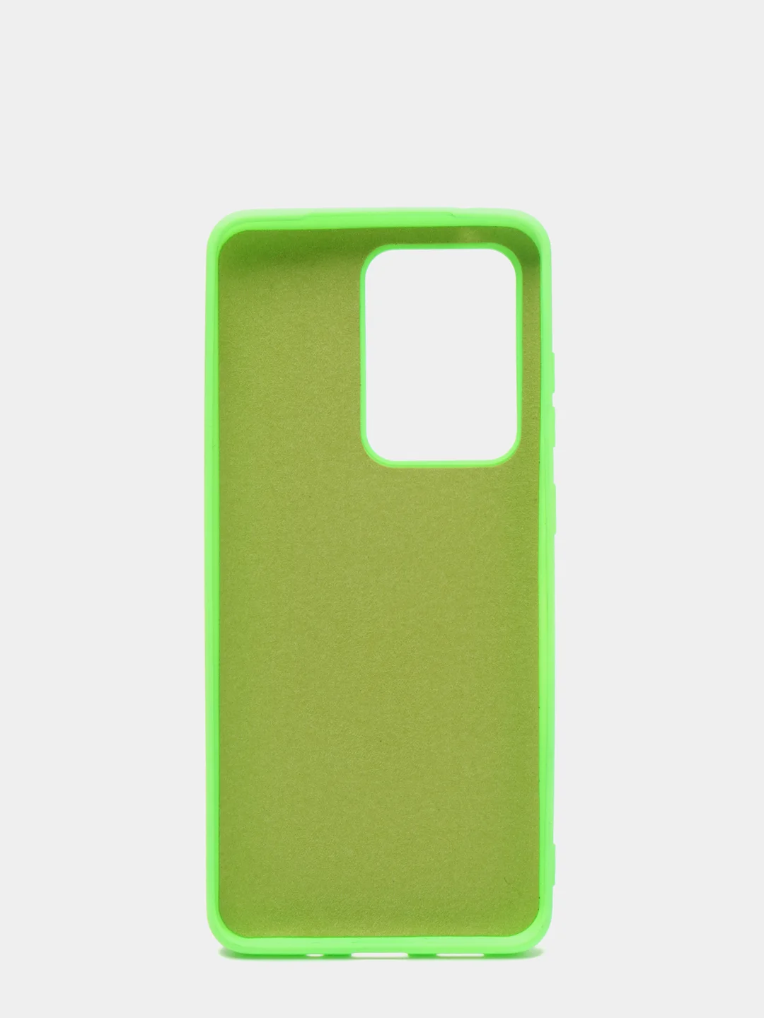 Салатовый защитный силиконовый чехол Silikone Cover для Samsung S20 ULTRA