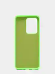 Салатовый защитный силиконовый чехол Silikone Cover для Samsung S20 ULTRA