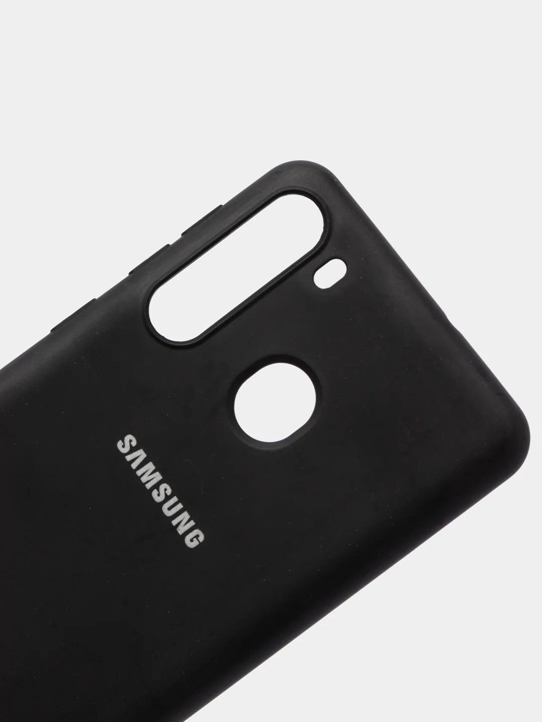 Черный защитный силиконовый чехол Silikone Cover для Samsung A21