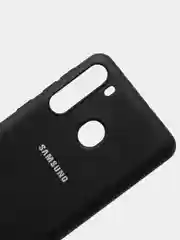 Черный защитный силиконовый чехол Silikone Cover для Samsung A21