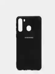 Черный защитный силиконовый чехол Silikone Cover для Samsung A21