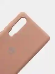 Бежевый меланж защитный силиконовый чехол Silicone Cover HUAWEI P30 2019