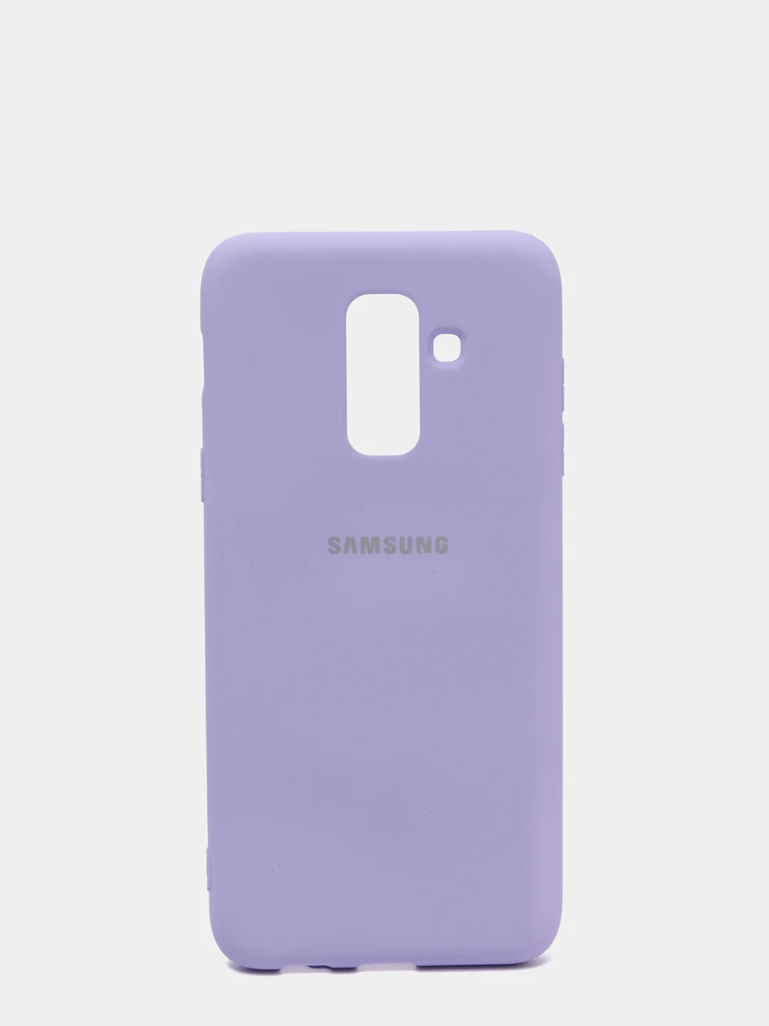 Сиреневый защитный силиконовый чехол Silikone Cover для Samsung A6 PLUS