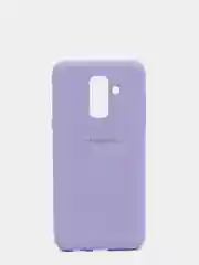 Сиреневый защитный силиконовый чехол Silikone Cover для Samsung A6 PLUS
