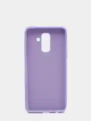 Сиреневый защитный силиконовый чехол Silikone Cover для Samsung A6 PLUS