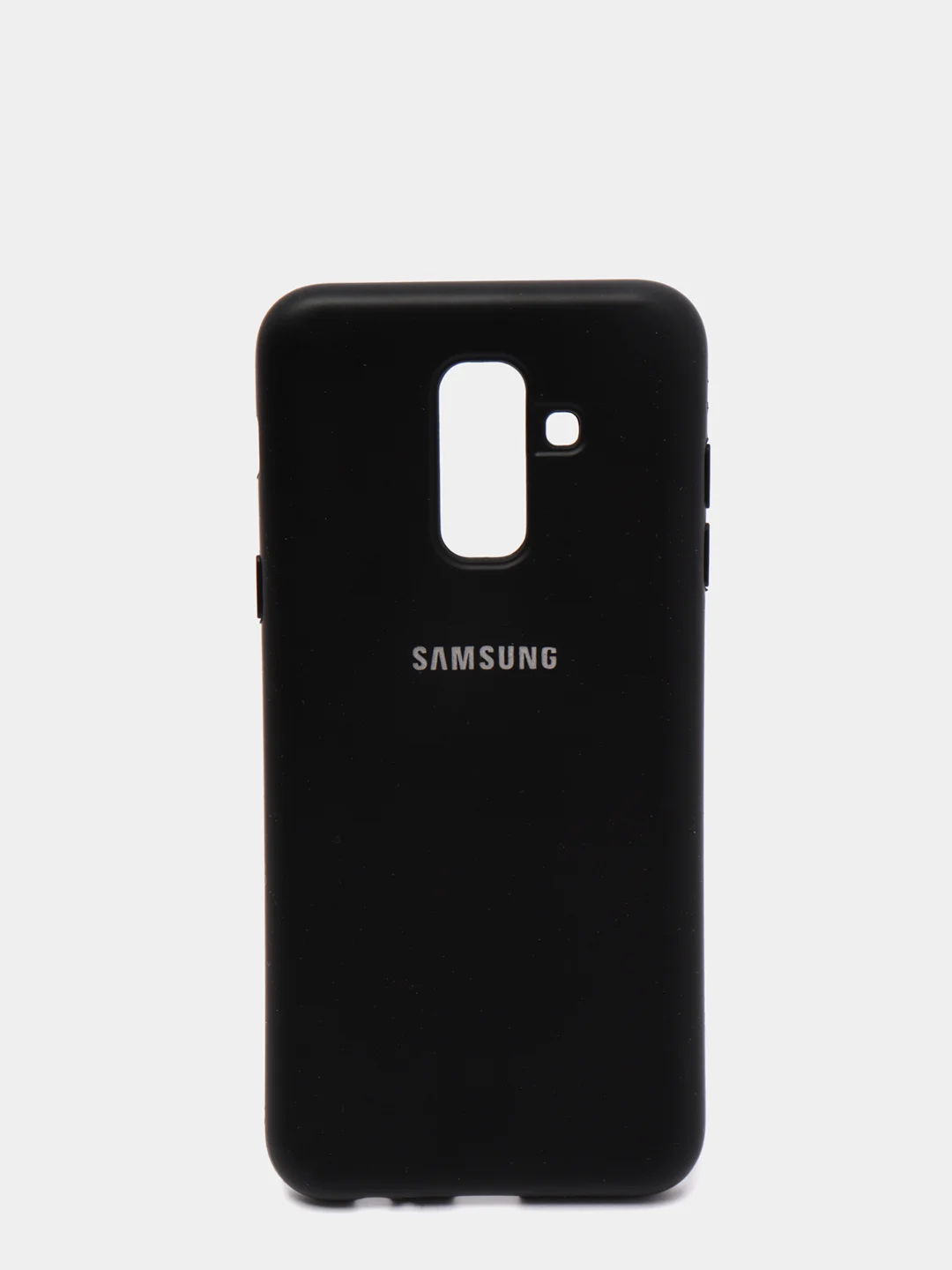 Черный защитный силиконовый чехол Silikone Cover для Samsung A6 PLUS