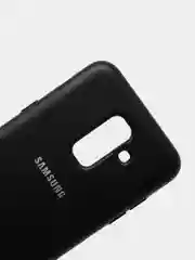 Черный защитный силиконовый чехол Silikone Cover для Samsung A6 PLUS