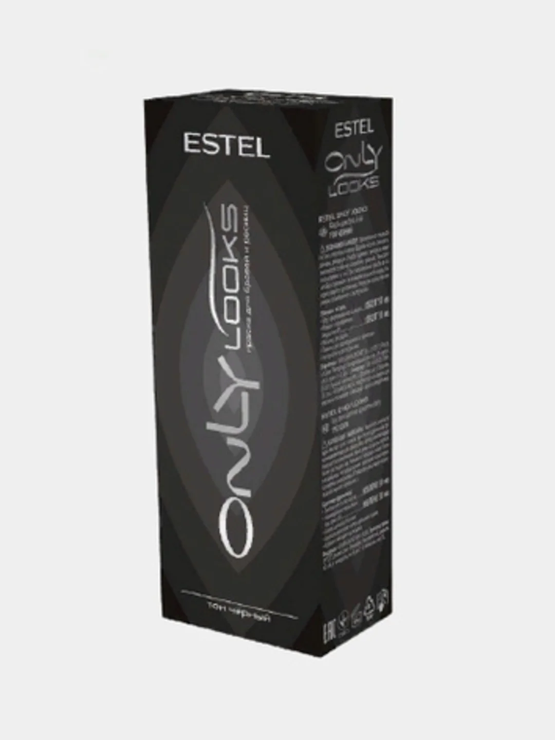 Черный краска для бровей и ресниц 50мл, ESTEL Only Looks