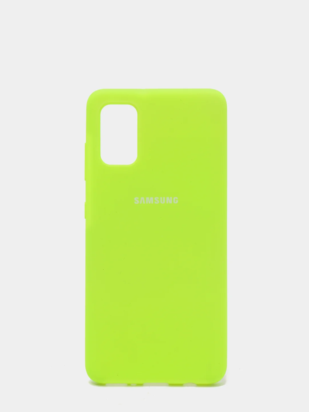 Салатовый защитный силиконовый чехол Silikone Cover для Samsung A41
