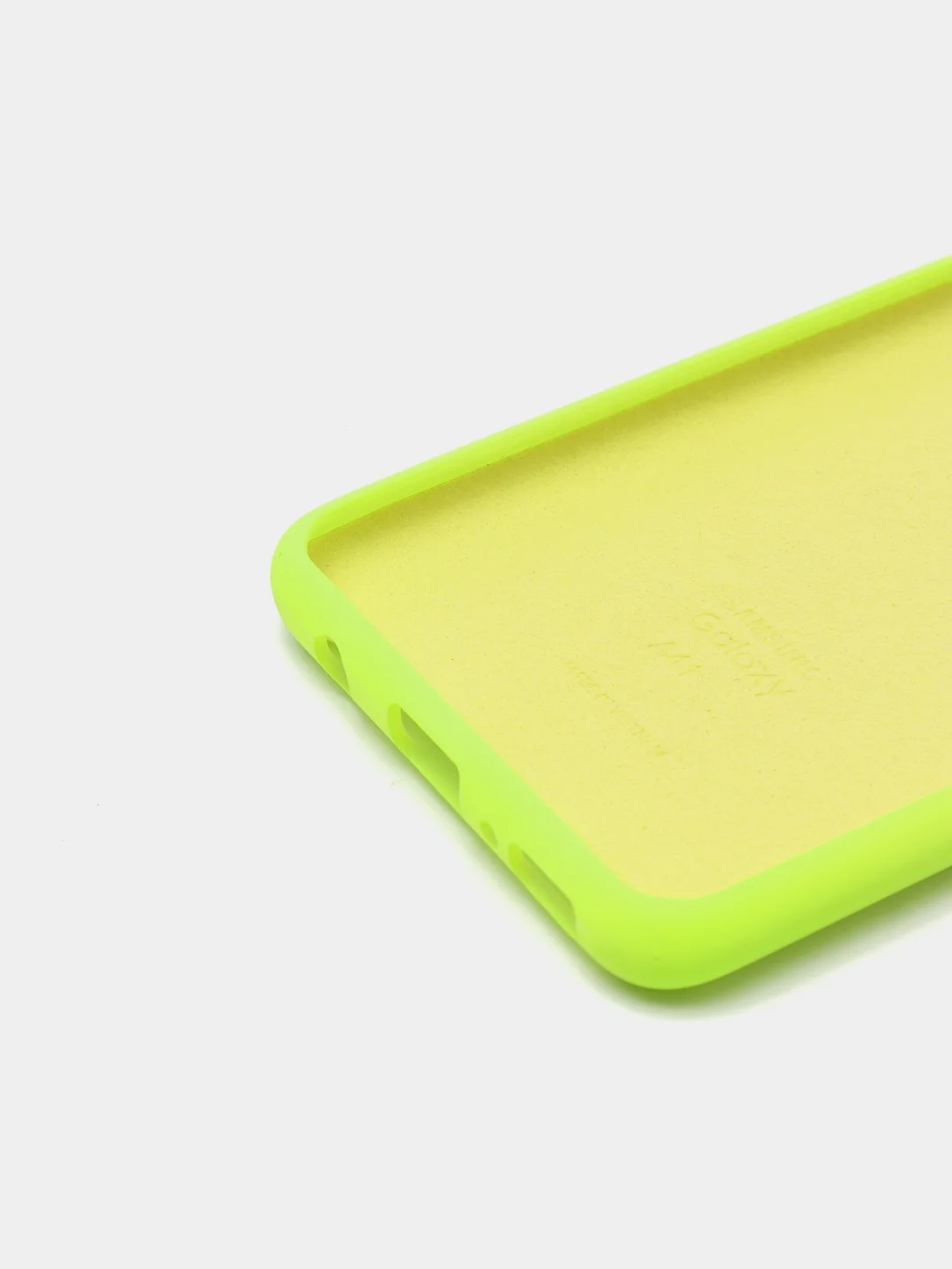 Салатовый защитный силиконовый чехол Silikone Cover для Samsung A41