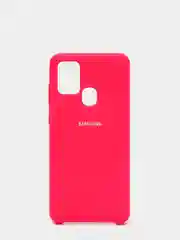 Фуксия защитный силиконовый чехол Silikone Cover для Samsung A21S