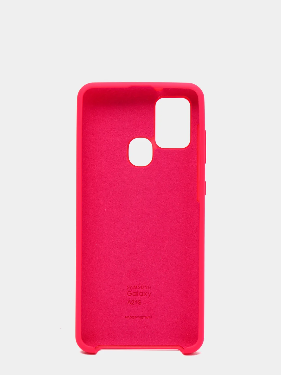 Фуксия защитный силиконовый чехол Silikone Cover для Samsung A21S