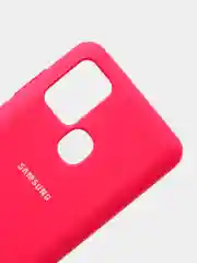 Фуксия защитный силиконовый чехол Silikone Cover для Samsung A21S