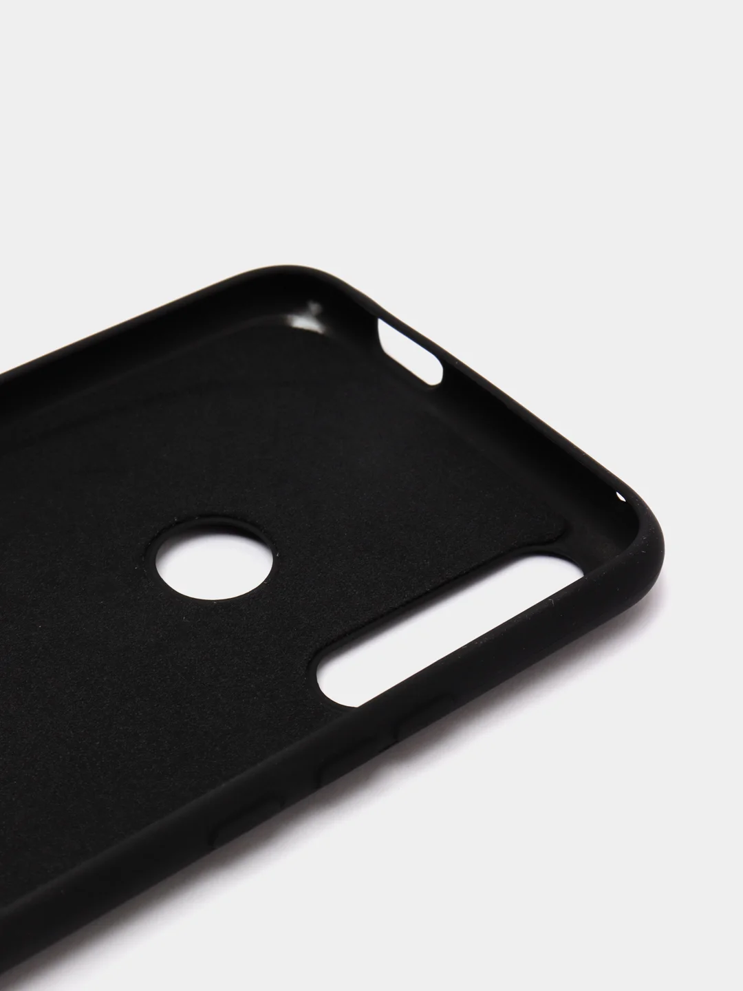Черный защитный силиконовый чехол Silicone Cover HUAWEI P SMART Z
