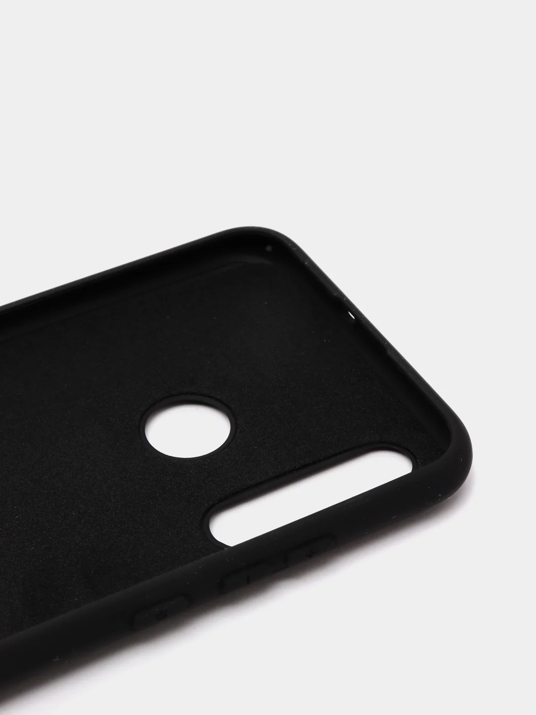 Черный защитный силиконовый чехол Silicone Cover HUAWEI P SMART 2019