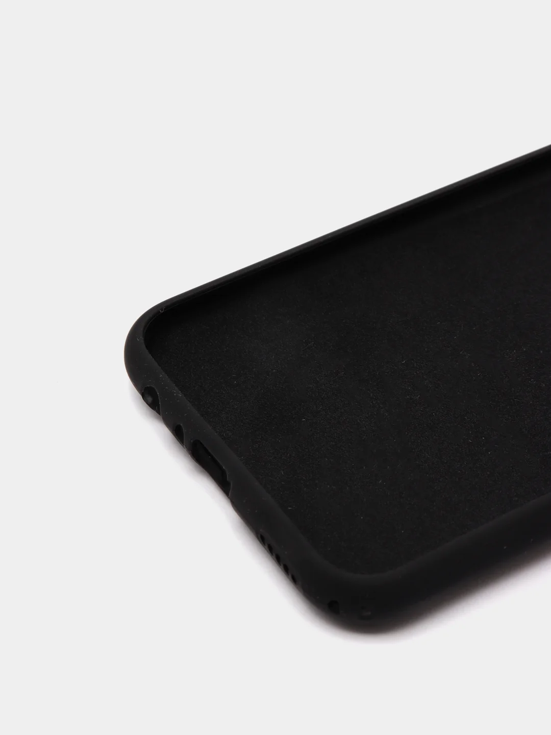 Черный защитный силиконовый чехол Silicone Cover HUAWEI P SMART 2019