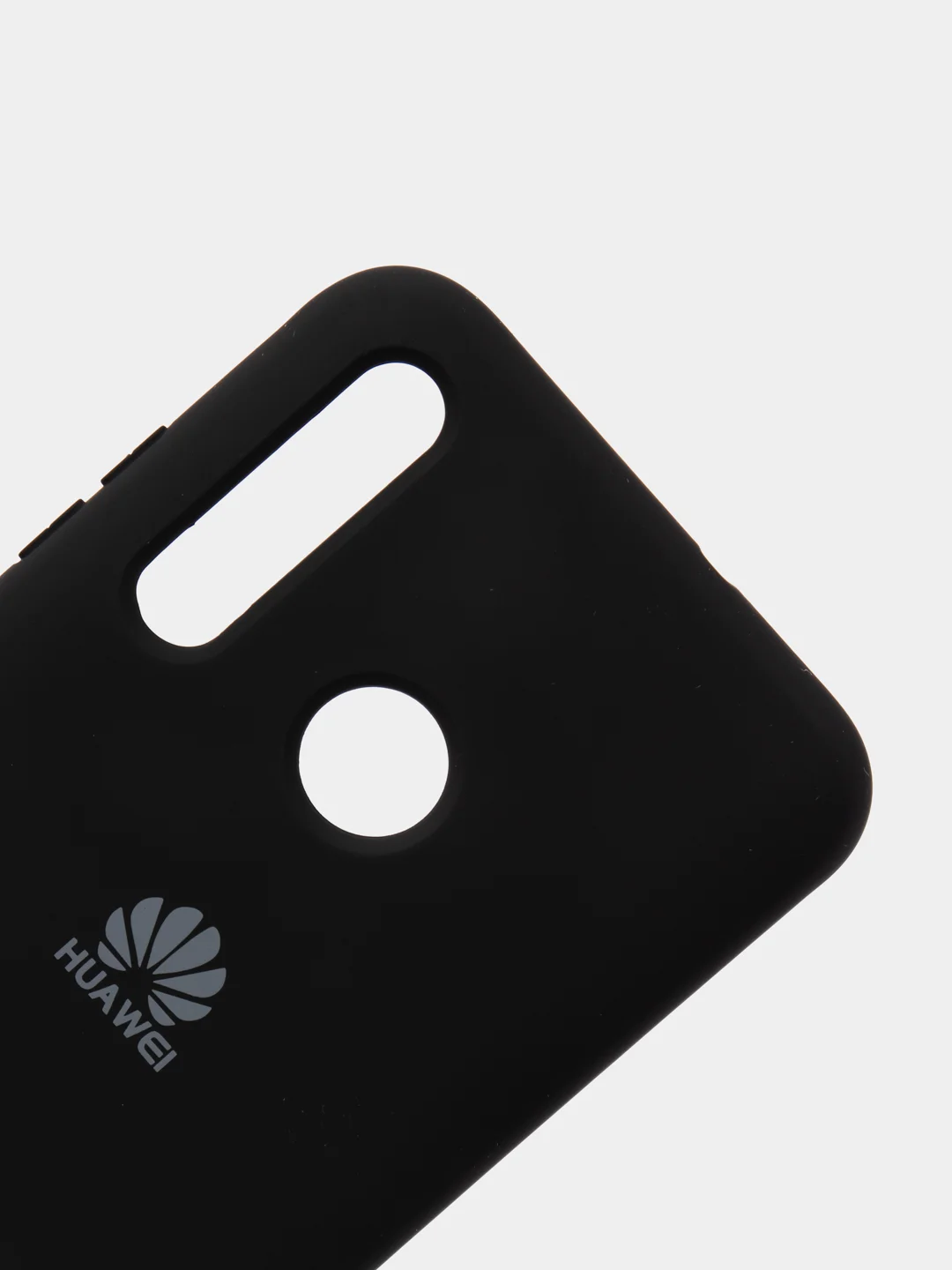 Черный защитный силиконовый чехол Silicone Cover HUAWEI P SMART 2019