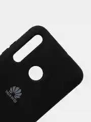 Черный защитный силиконовый чехол Silicone Cover HUAWEI P SMART 2019