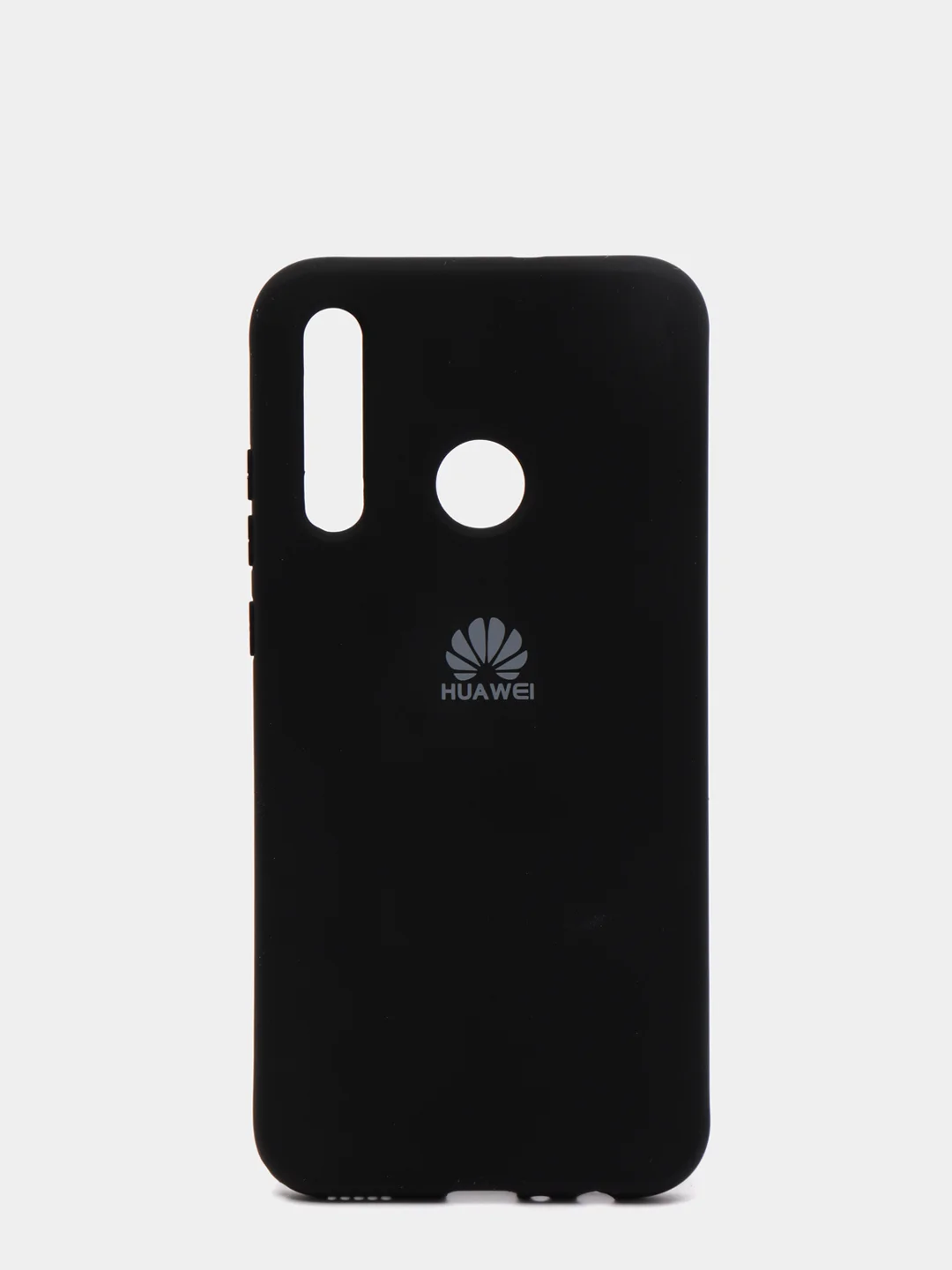 Черный защитный силиконовый чехол Silicone Cover HUAWEI P SMART 2019