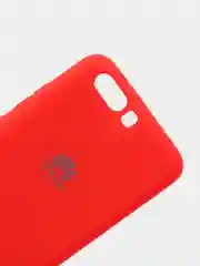 Алый защитный силиконовый чехол Silicone Cover HUAWEI P10