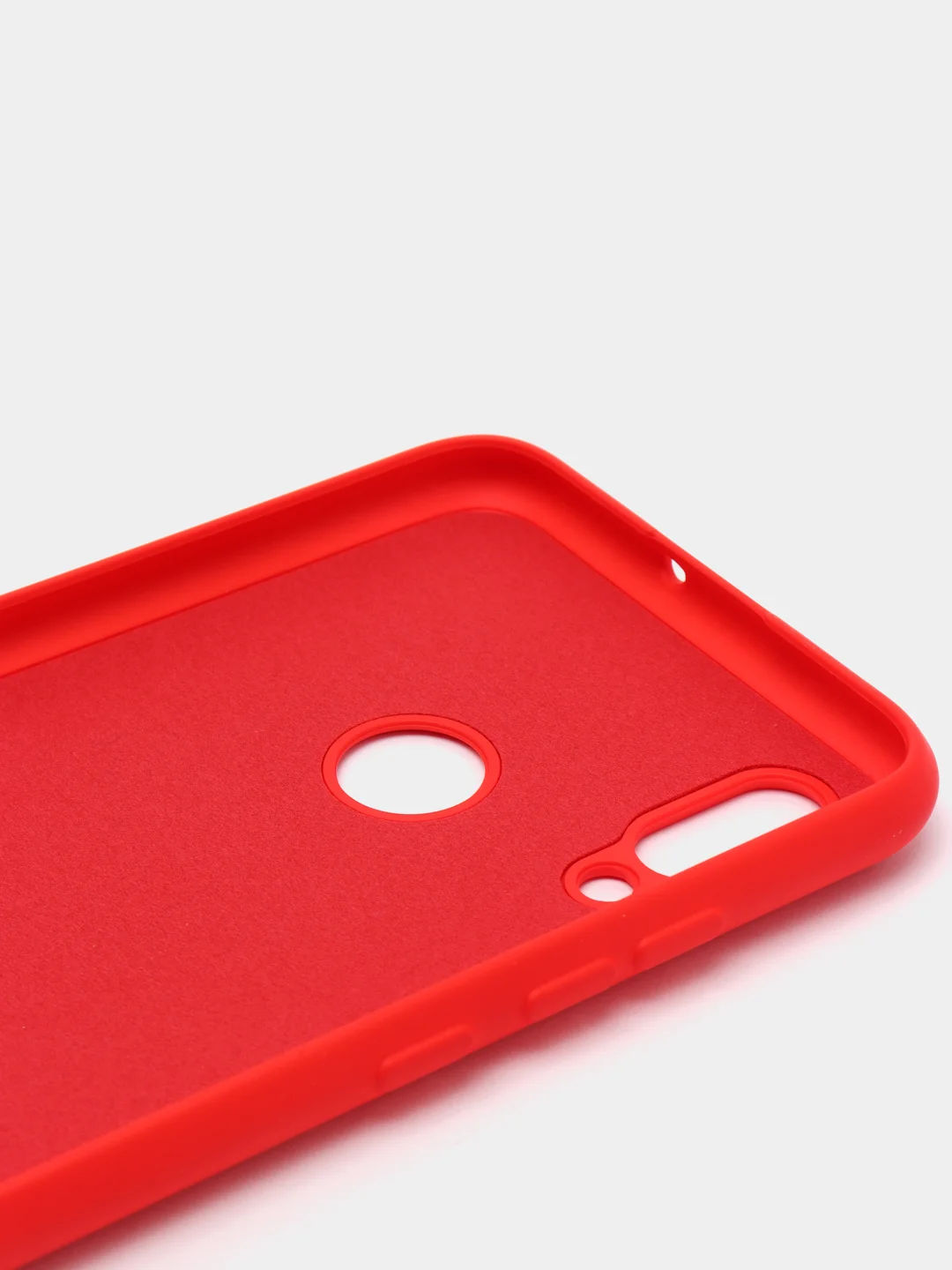 Красный защитный силиконовый чехол Silicone Cover HUAWEI P SMART 2019