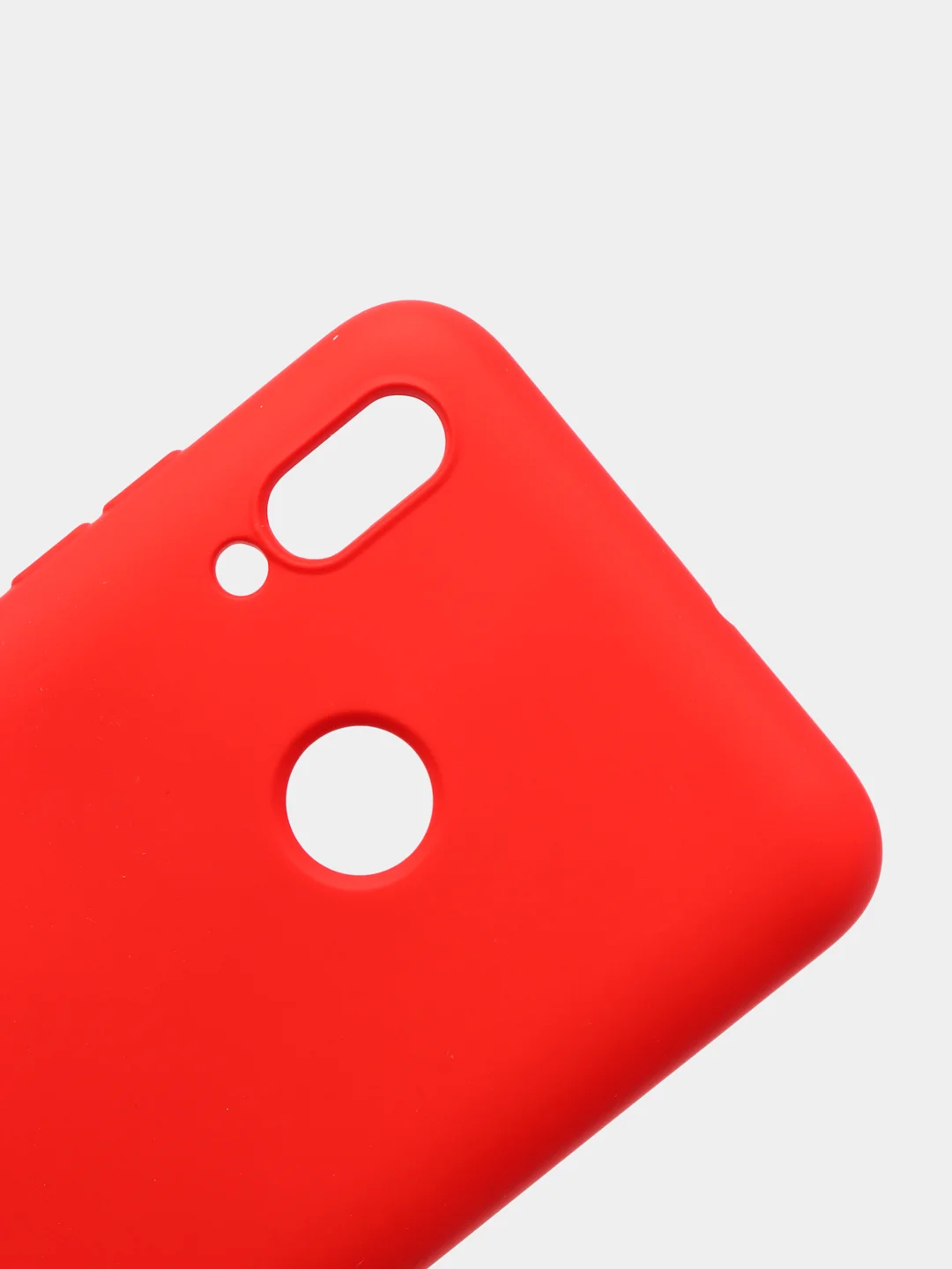 Красный защитный силиконовый чехол Silicone Cover HUAWEI P SMART 2019