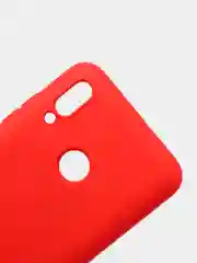 Красный защитный силиконовый чехол Silicone Cover HUAWEI P SMART 2019