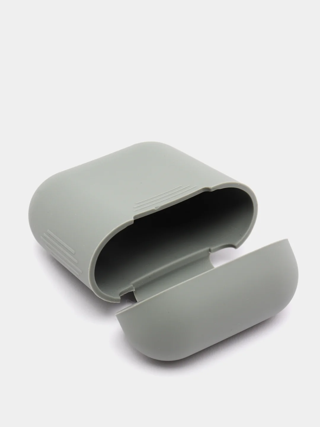 Серый металлик защитный чехол для наушников AirPods 1/2