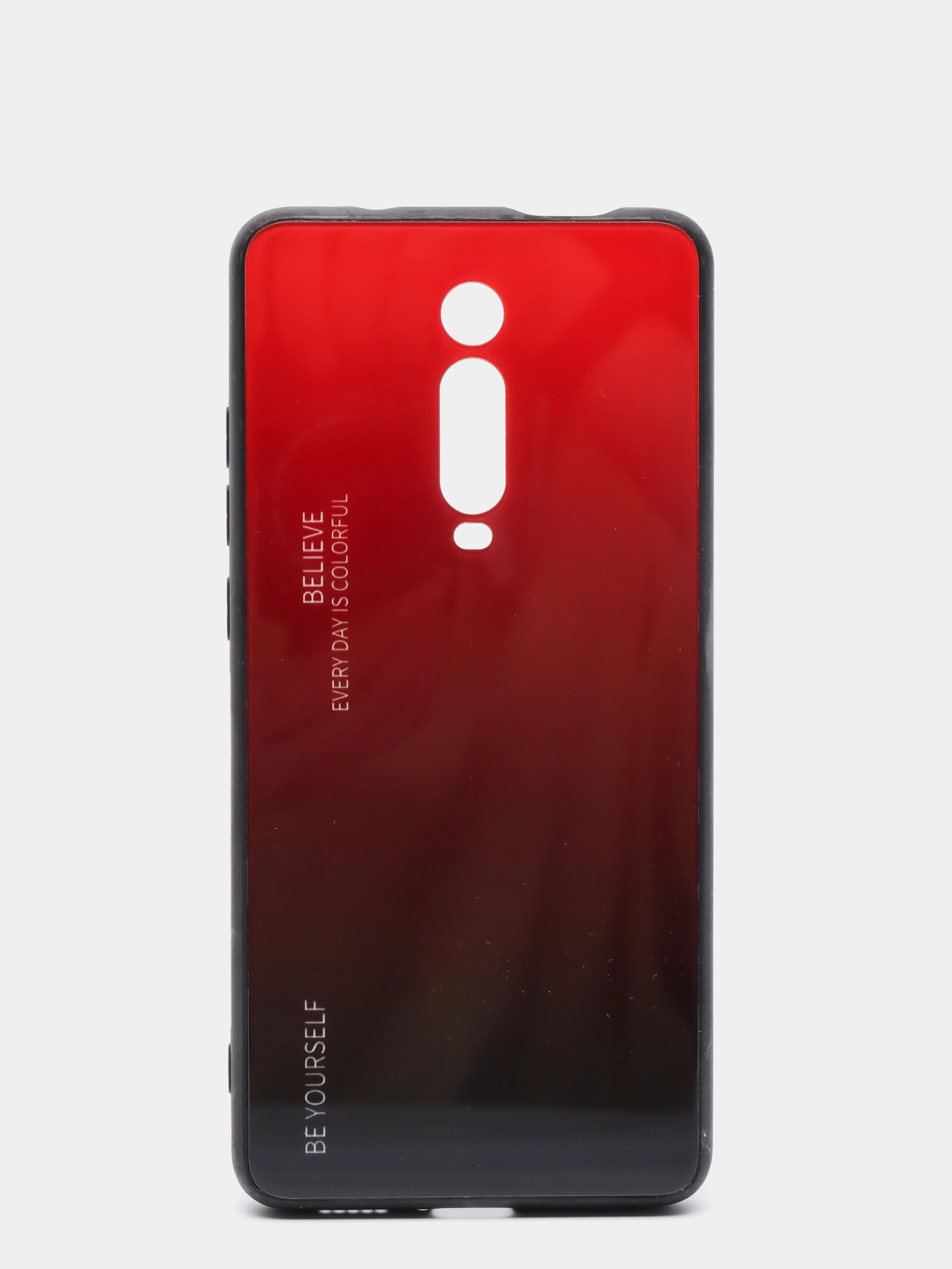 Красный градиентный чехол из закалённого стекла для Xiaomi Redmi 7A,8A,6A,8,Note 8,7,8T,10,K20,9T