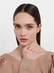 Белый серебряные серьги, кольцо минималистичное