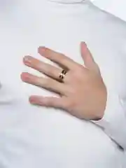 Золотой кольца из нержавеющей стали