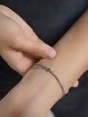 Серебряный мужской браслет, цепочка на руку