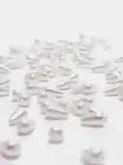Белый бусины в форме капли 6*10мм 100 шт