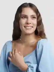 Серебряный чокер "Звездочки"