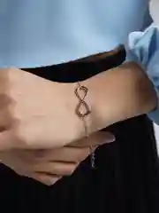 Серебряный браслет "Бесконечность"