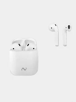 Белый беспроводные наушники SoundBuds -  с отличным звуком и улучшенным микрофоном