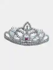 Серебряный диадема Для Маленьких Принцесс Корона Для Волос Гребень Для Девочек 12 см