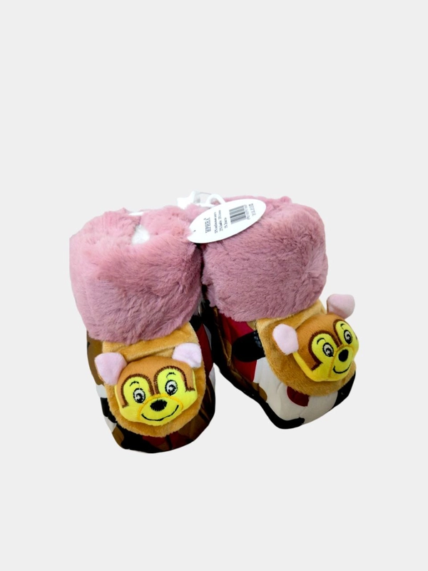 Носки-сапожки детские на меху, с игрушкой