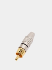 Штекер RCA тюльпан SZC-0218 RP-213 металл черный