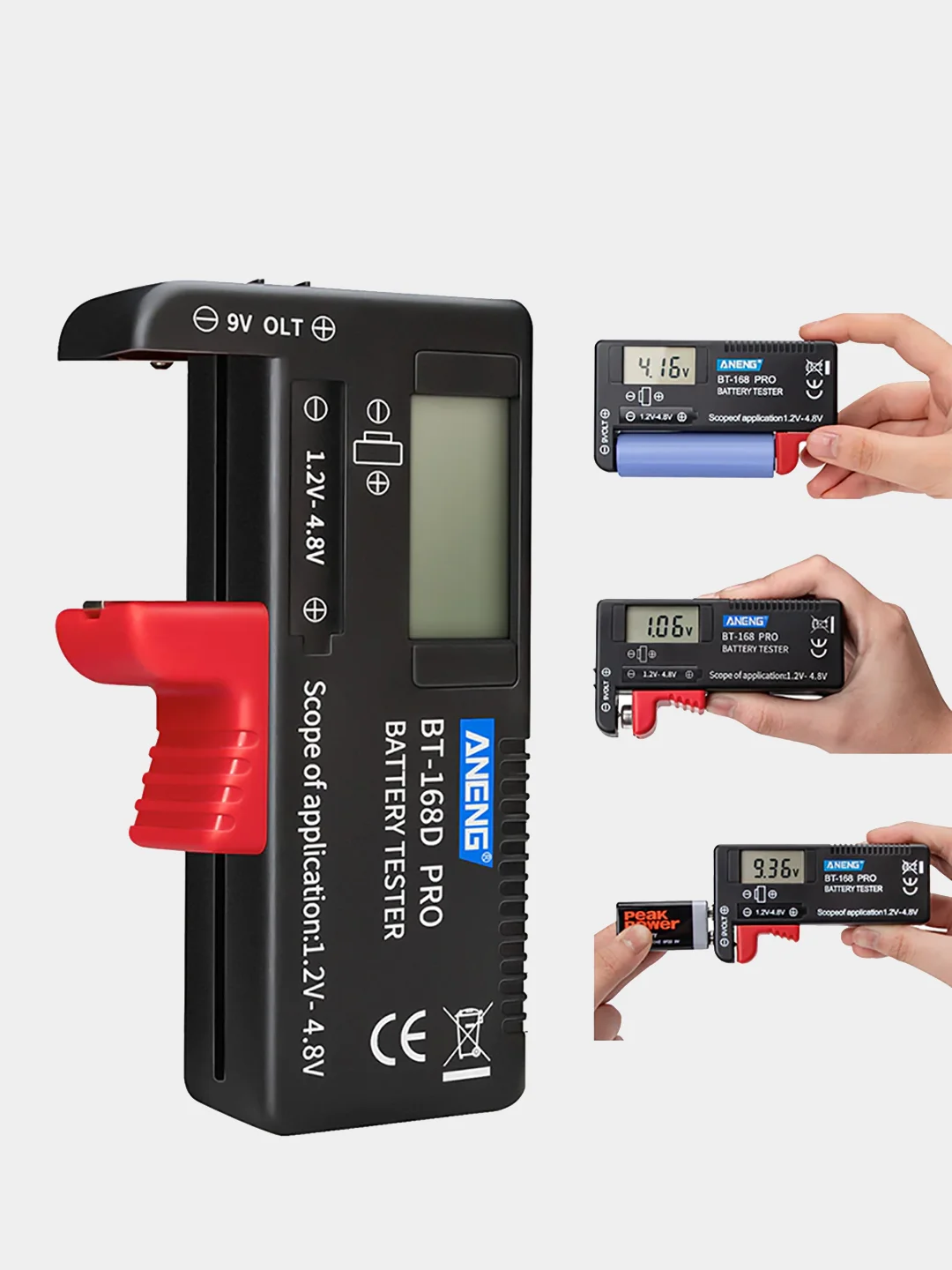 Тестер заряда батареек и аккумуляторов BT168 PRO купить по цене 350 ₽ в ...