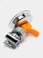 Серебряный настенный держатель для душевой лейки с вакуумной присоской