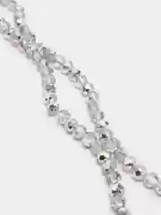 Серый меланж бусины стеклянные, бусины с гранями, 6мм