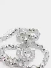 Серый меланж бусины стеклянные, бусины с гранями, 6мм