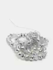 Серый меланж бусины стеклянные, бусины с гранями, 6мм