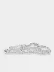 Серый меланж бусины с гранями 4мм