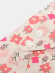 Коралловый меланж слюнявчик - нагрудник хлопковый детский, бандана, арафатка на кнопке для новорожденных