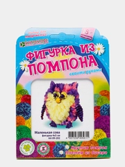 Набор для творчества и рукоделия. Изготовление фигурки из пряжи "Маленькая сова". kлеvер