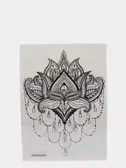 Терракотовый временная переводная татуировка, 21*15 cm
