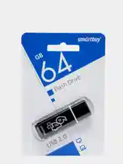 Флешка Smartbuy 64 Gb "Glossy Black", SB64GBGS-K